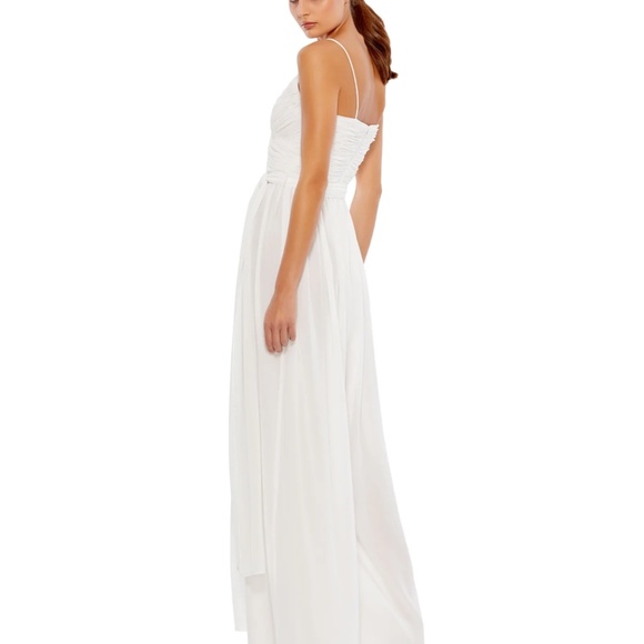 Ieena for Mac Duggal Size S white Jumpsuit - Picture 3 of 9